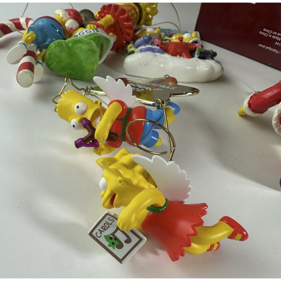 Bundle Mixed Lot The Simpsons Christmas Holiday Ornaments Homer Marge Bart Lisa - Picture 5 of 16
